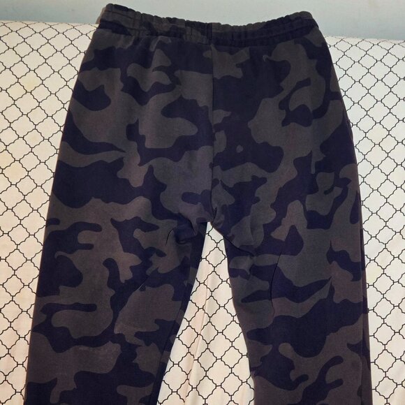 Calvin Klein Navy Blue / Grey Camo Sweat Pants Size Med Unisex GUC - Picture 4 of 4
